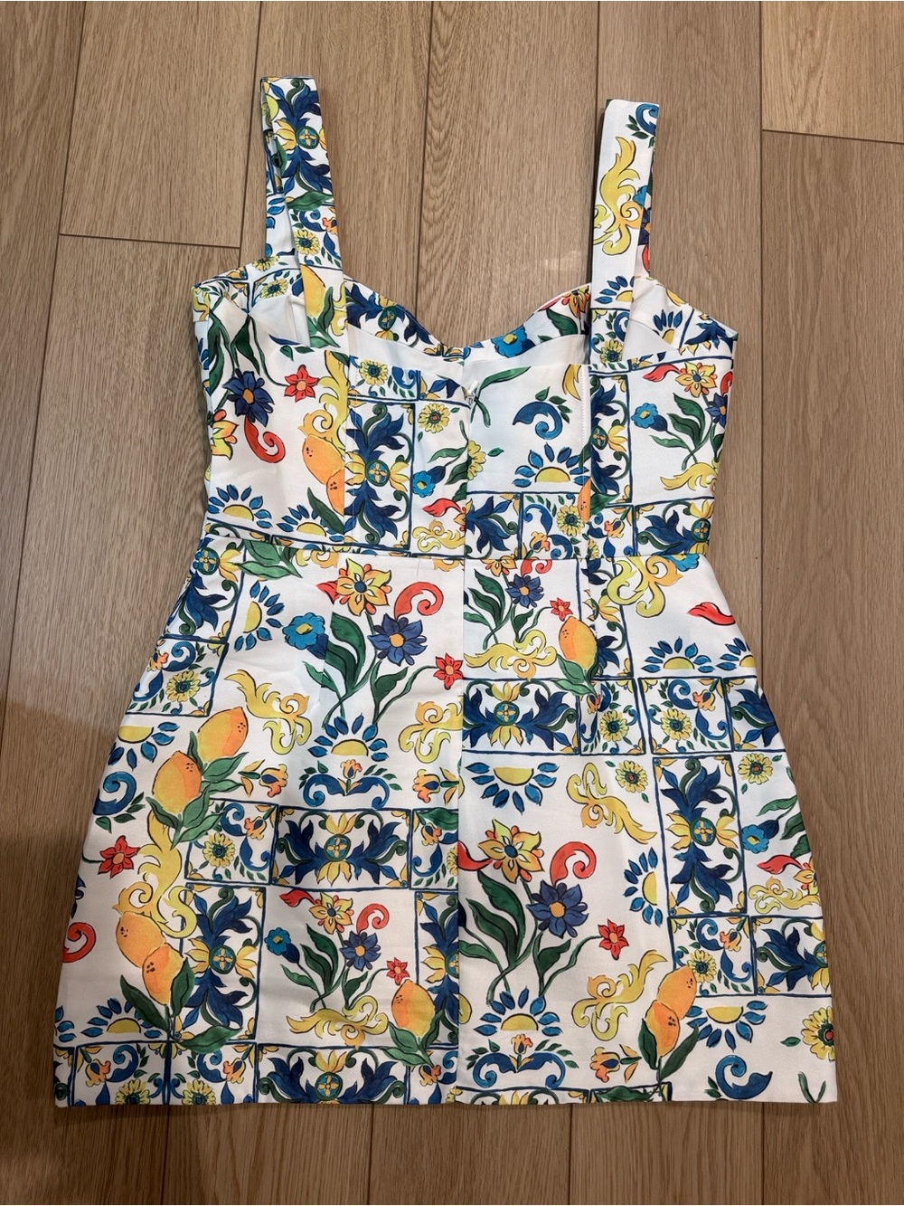 Showpo White Floral & Citrus Print Sundress
